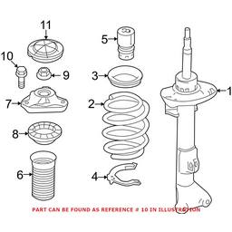 Mercedes Strut Mount Bolt - Front (M8x21) 0029904503